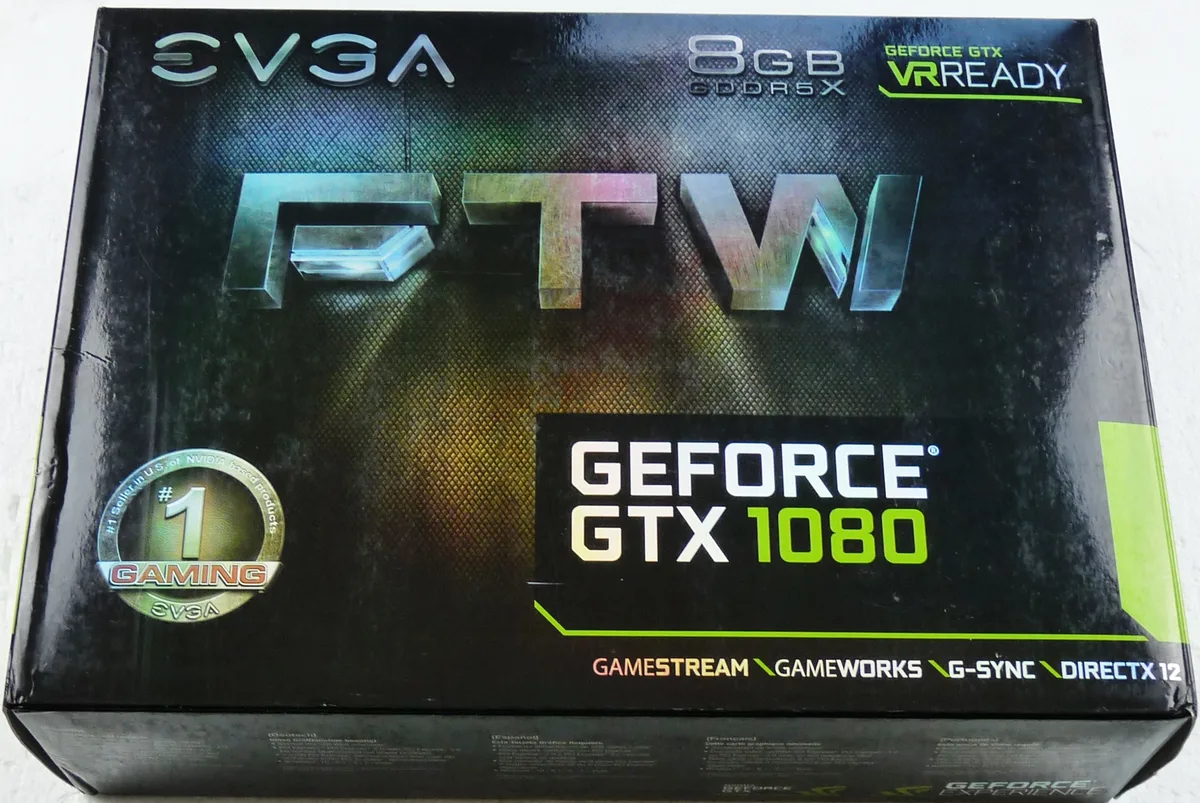 EVGA EVGA GeForce GTX 1080 FTW GAMING ACX 3.0 graphics card — product photo