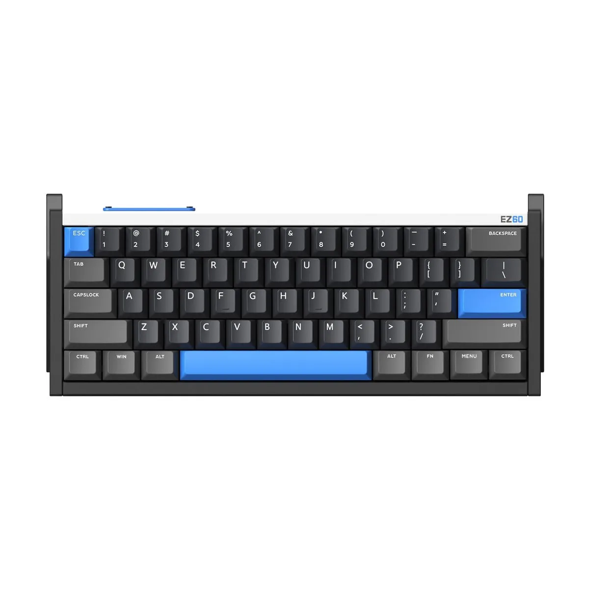 Compact 60% aluminium keyboard in Star Trail finish with 61 double-shot PBT keycaps and per-key RGB backlighting