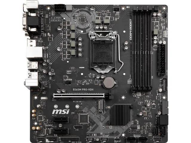 Green Micro-ATX motherboard with silver sockets and black heatsinks