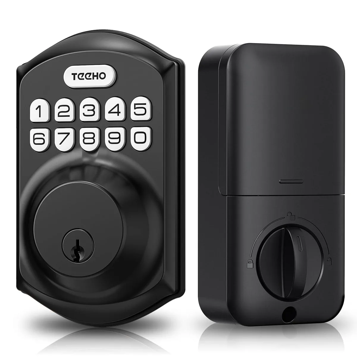  Meterk TE001 Keyless Entry Door Lock with Keypad Matte Black — product photo