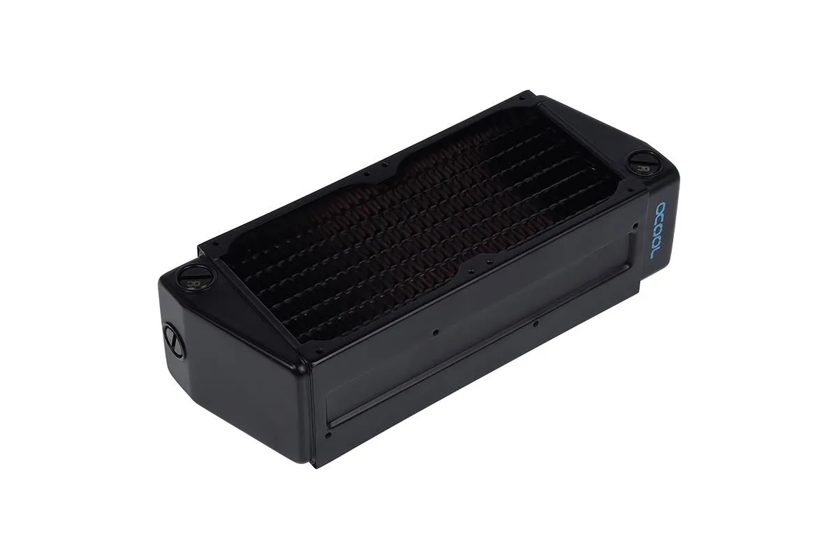 Alphacool NexXxoS UT60 X-Flow 80mm dual radiator, full copper with countersunk screw plugs