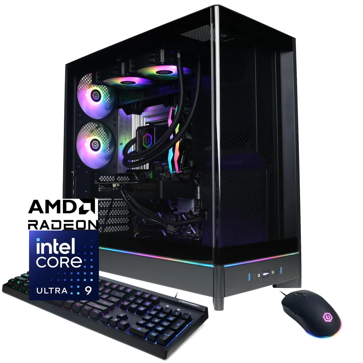 CyberpowerPC CyberpowerPC GXL70340 gaming PC Intel Core Ultra 9 285 32GB DDR5 Radeon RX 9070 XT 16GB 2TB NVMe — product photo