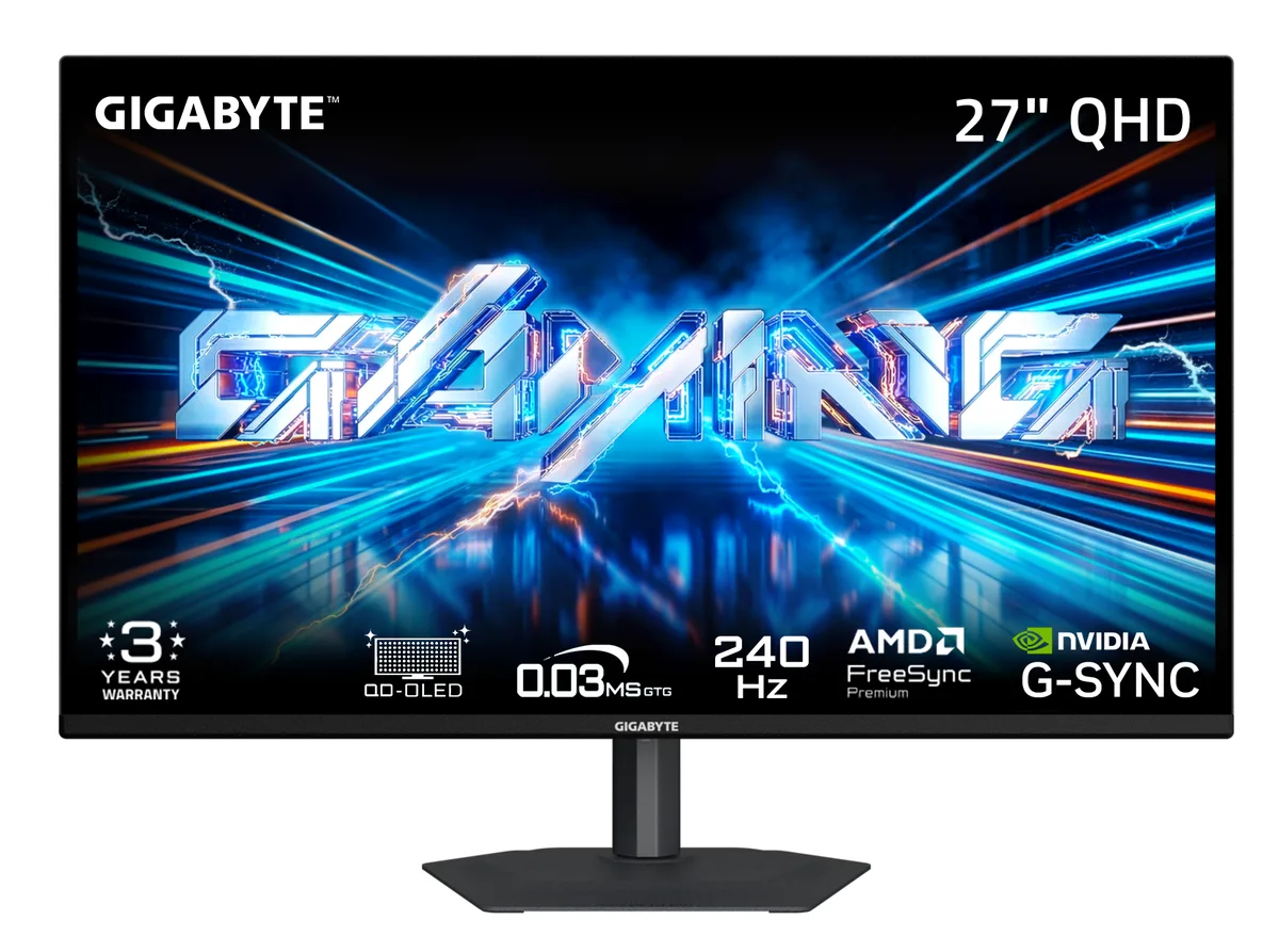 GIGABYTE GIGABYTE GO27Q24A 27" QHD 240Hz OLED gaming monitor — product photo