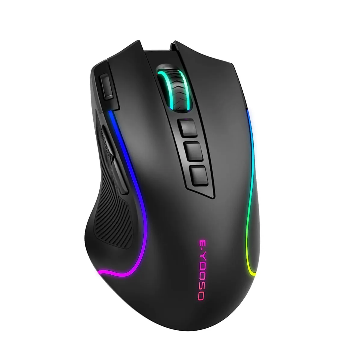 ASUS E-YOOSO Gaming Mouse, 8000 DPI, 16 Buttons, 75-Hour Battery, Black — 商品写真