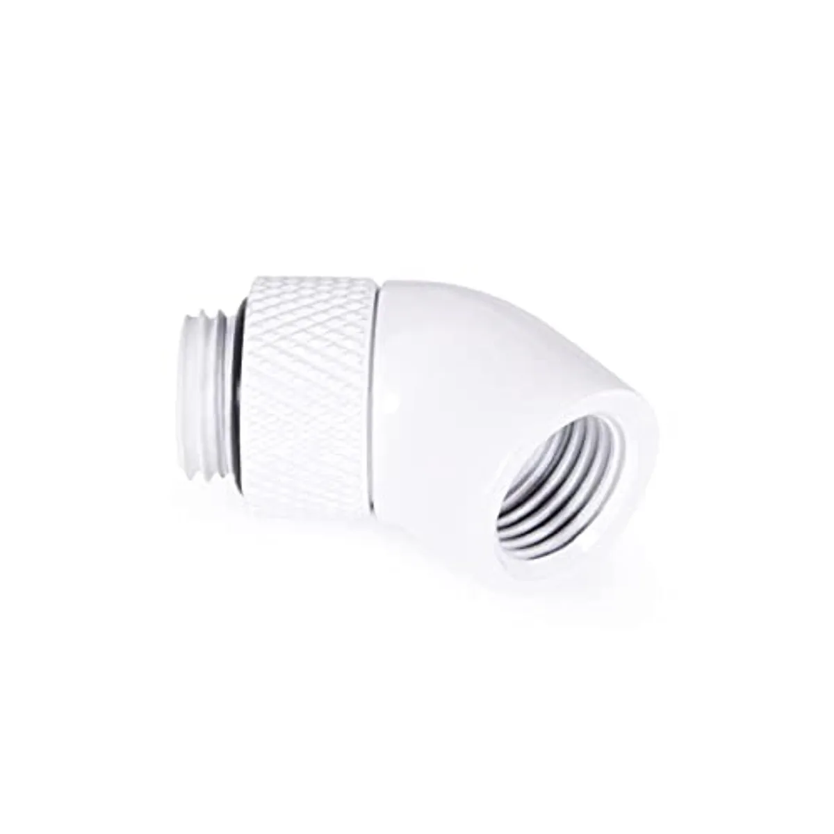Alphacool Alphacool Eiszapfen 45° Rotatable Adapter G1/4 White Brass 17487 — termékfotó