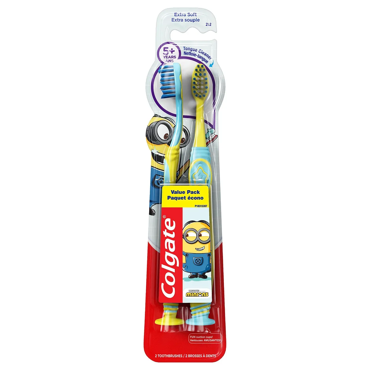  Colgate Kids Manual Toothbrush Minion Extra Soft 2 Pack Red — product photo