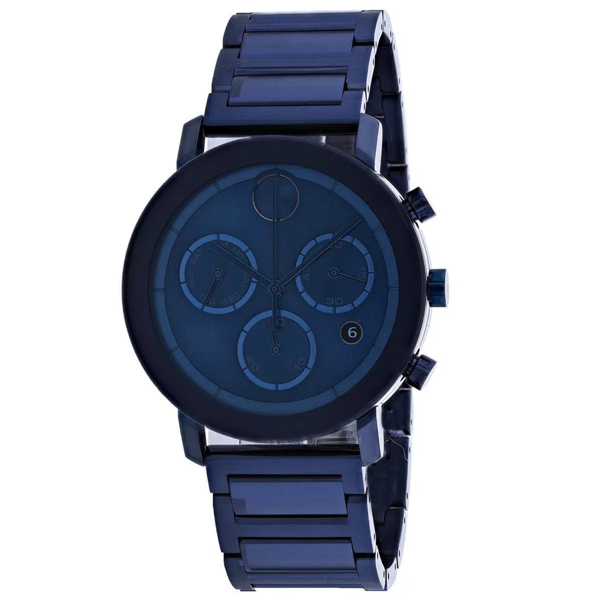 Movado Movado Bold 3600683 42mm Blue Dial Quartz Watch — снимка на продукта
