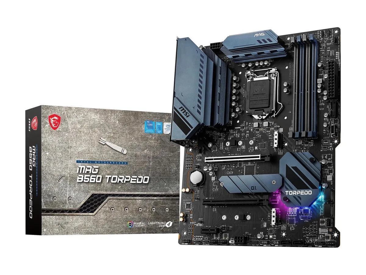 MSI MAG B560 TORPEDO ATX motherboard dark finish