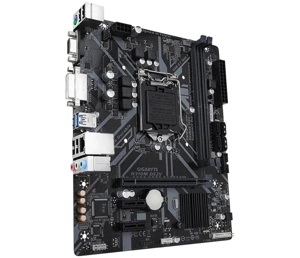 GIGABYTE GIGABYTE H310M DS2V Intel motherboard — photo du produit