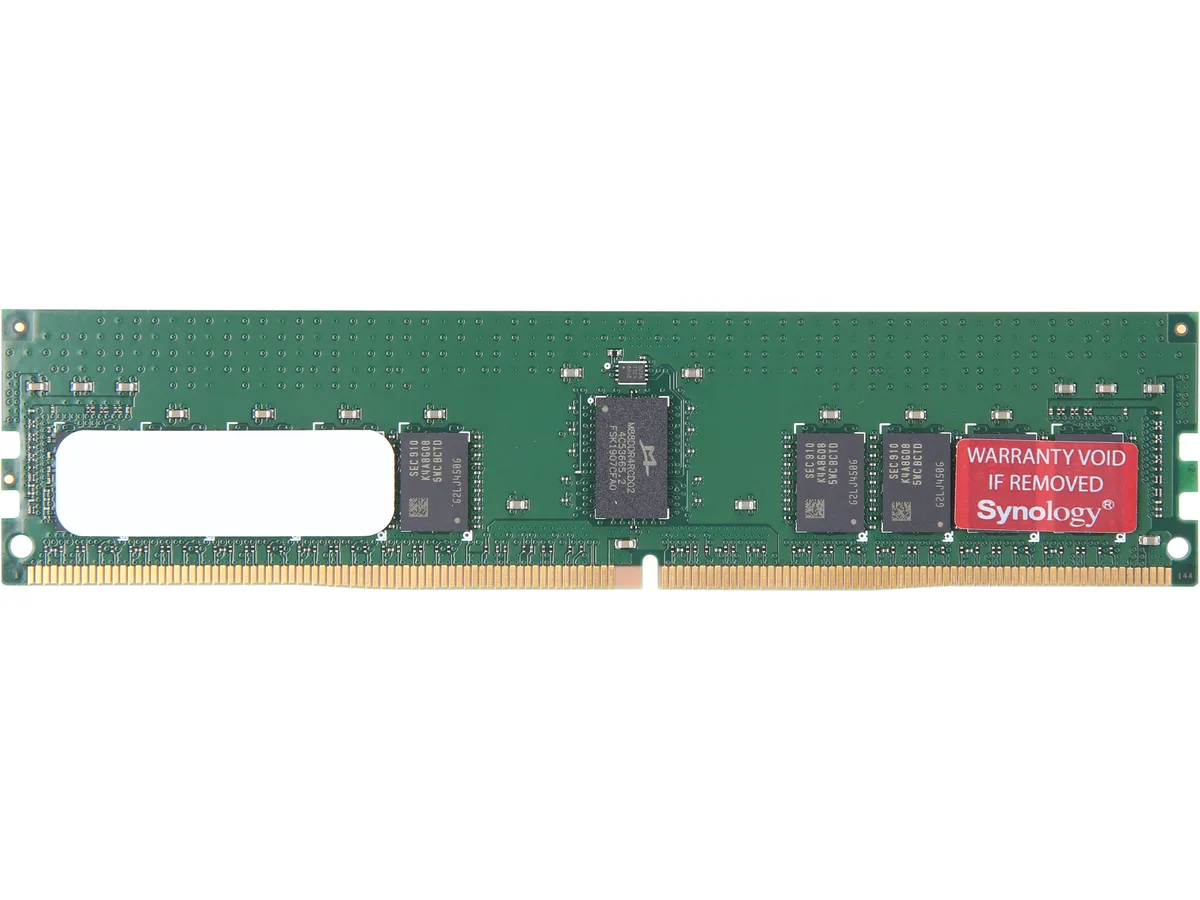 Synology Inc. Synology D4RD-2666-16G 16 GB DDR4 2666 MHz ECC Registered DIMM 288-pin 1.2 V — Produktfoto