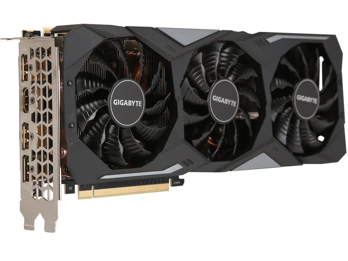 GIGABYTE RTX 2070 SUPER triple-fan card with metal backplate