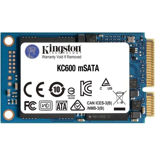 Kingston Technology Corp. Kingston Technology Corp. SKC600MS/1024G 1TB mSATA internal SSD — product photo