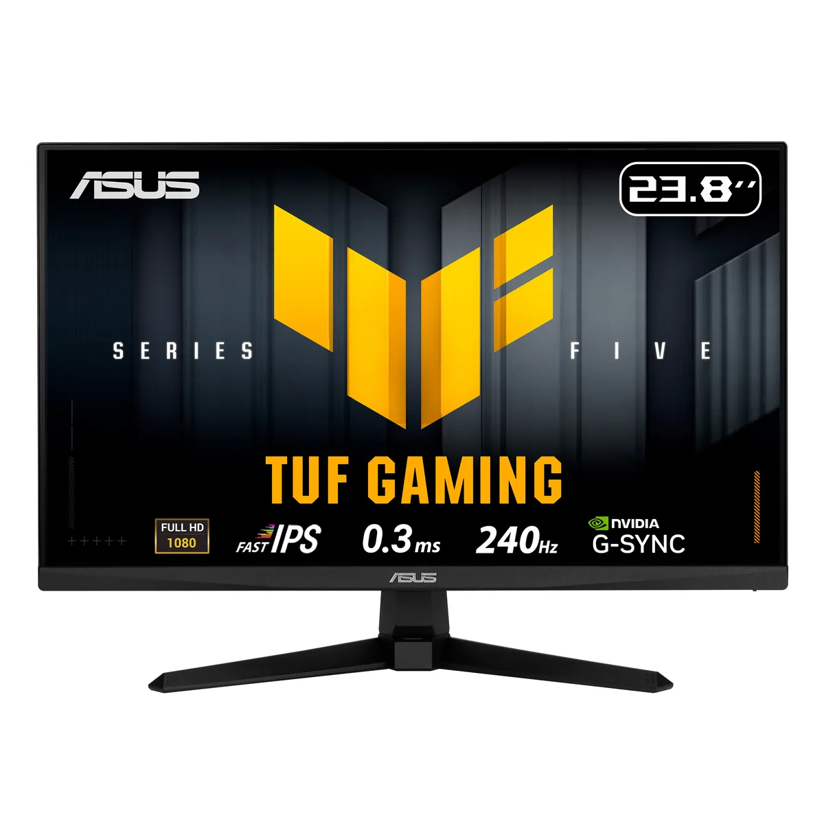24 inch flat gaming monitor with matte anti-glare finish and thin bezels