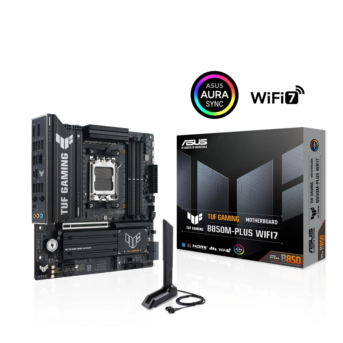 ASUS ASUS TUF GAMING B850M-PLUS WIFI7 AMD motherboard — product photo