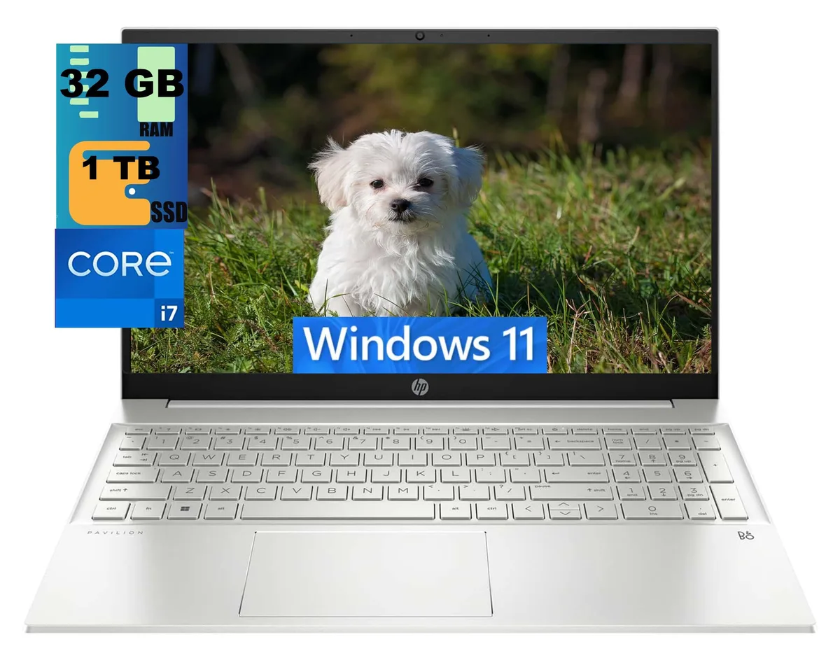 HP HP Pavilion 15 laptop i7-1165G7 32GB 1TB SSD Silver — photo du produit