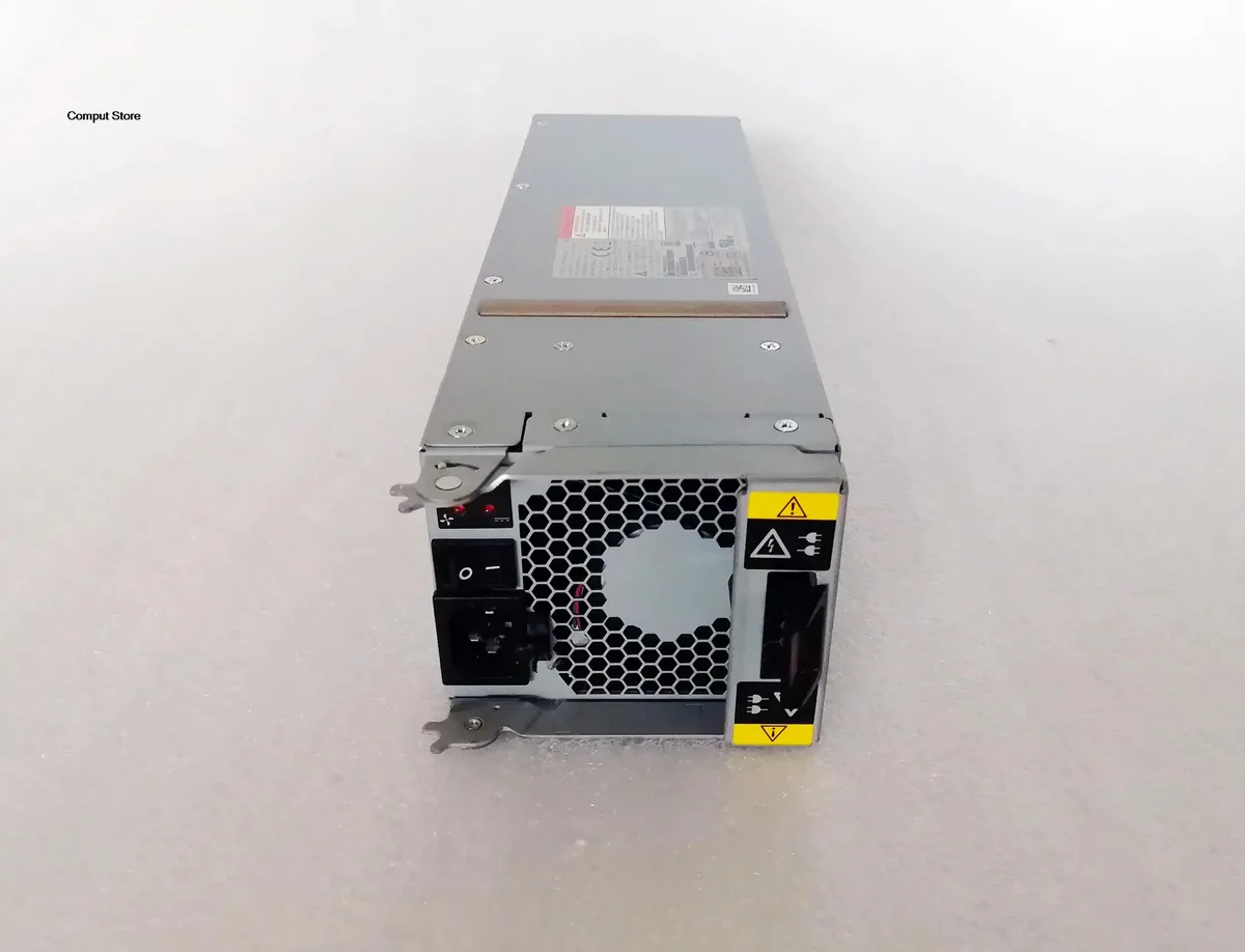 Rectangular ATX power supply unit in black finish