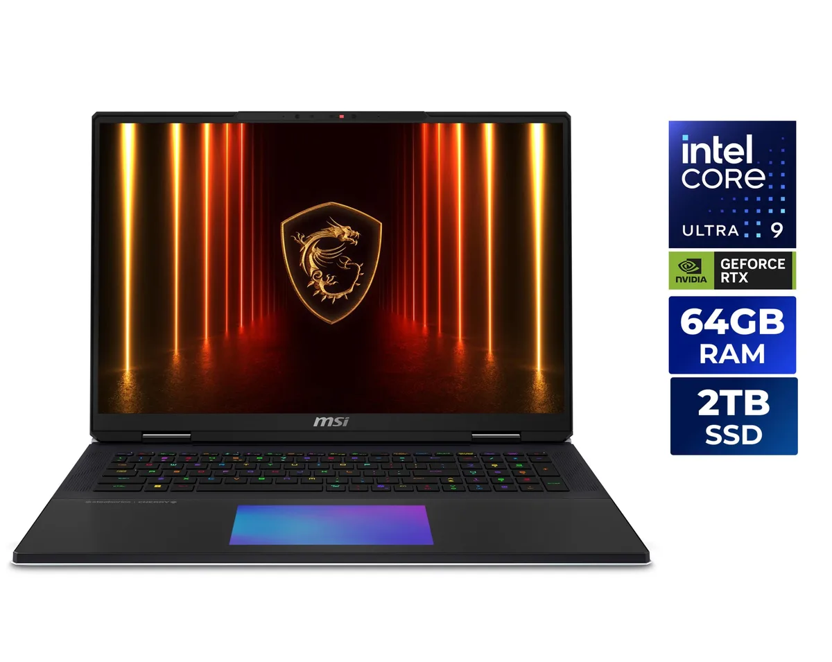 Core Black 18 inch gaming laptop with Mini LED display