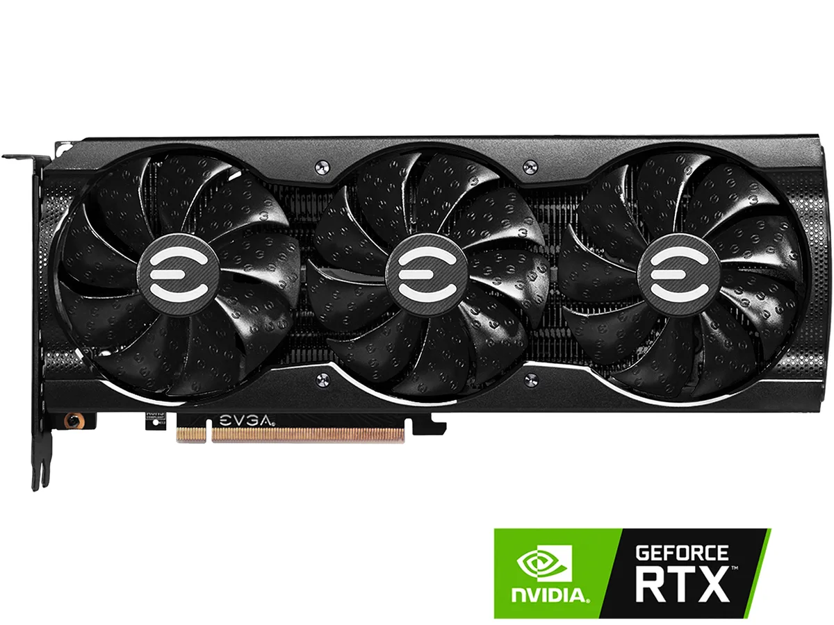 EVGA GeForce RTX 3070 Ti XC3 graphics card with triple fans, metal backplate and ARGB lighting