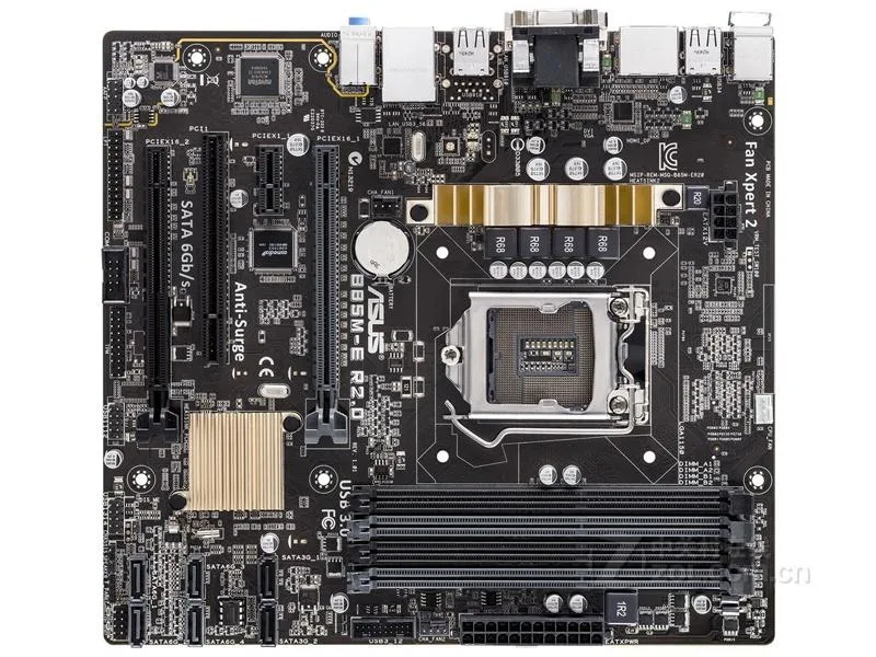 Green Micro ATX motherboard with silver CPU socket and black DDR3 slots