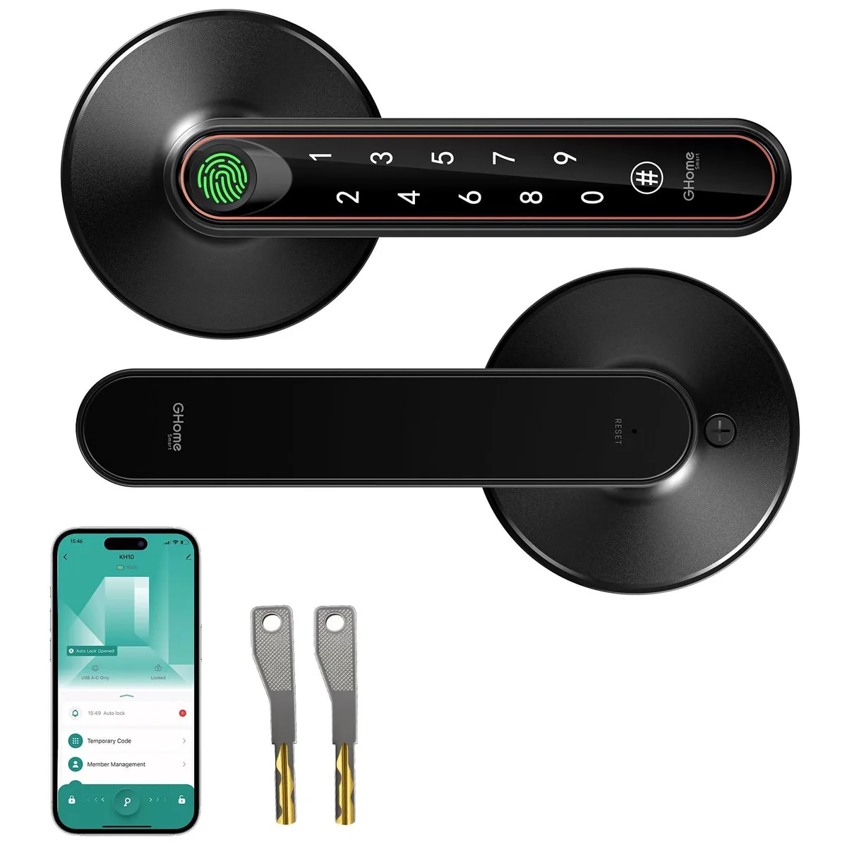 GHome Smart KH10 smart door lock — 商品照片