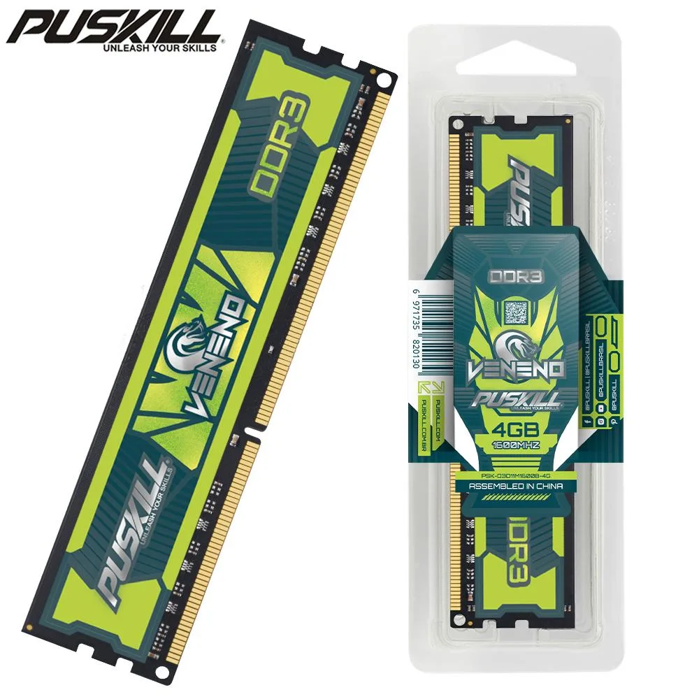 PUSKILL PUSKILL 4gb DDR3 1600 4GB 240-Pin 1.5V desktop RAM — photo du produit
