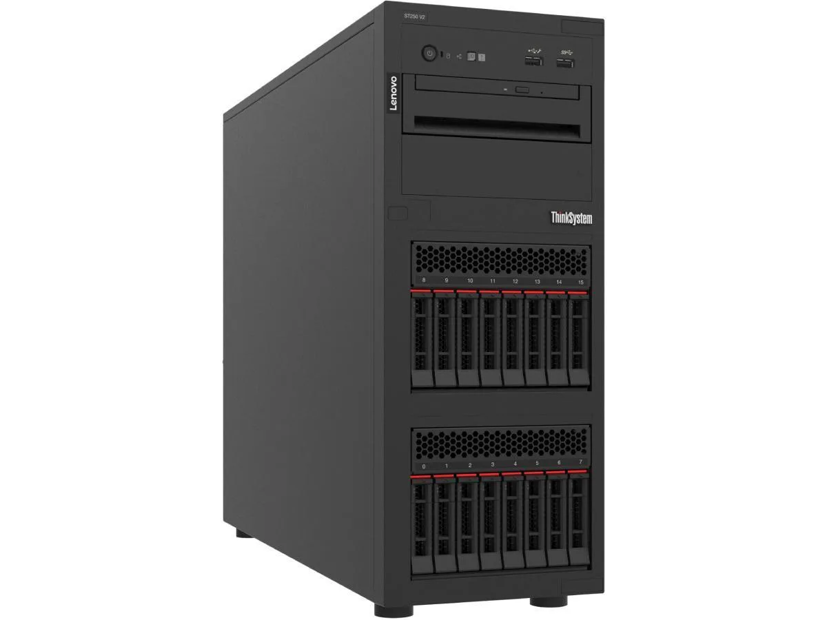 Lenovo Lenovo ThinkSystem ST250 V2 Xeon E-2336 2.9 GHz 8 GB 7D8FA01HNA — photo du produit