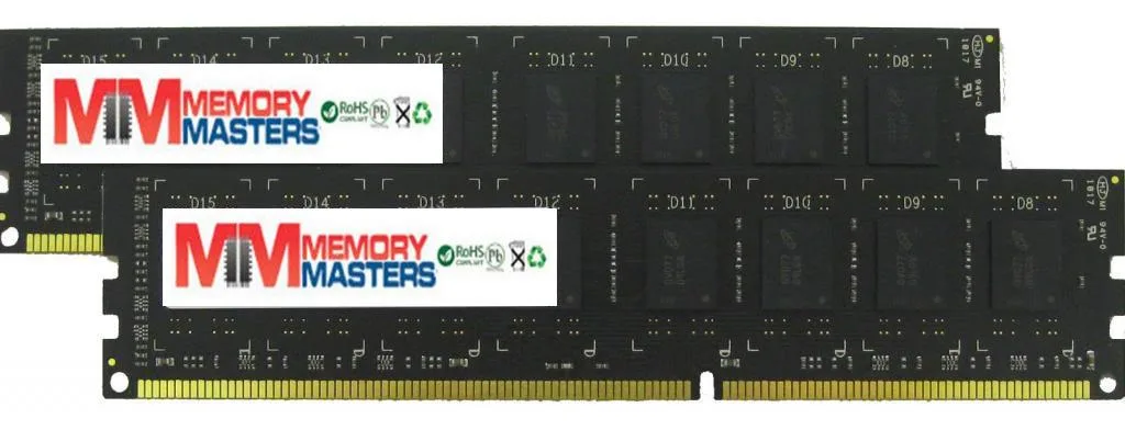 Two blue DDR3 desktop memory modules, 240-pin, 16GB kit