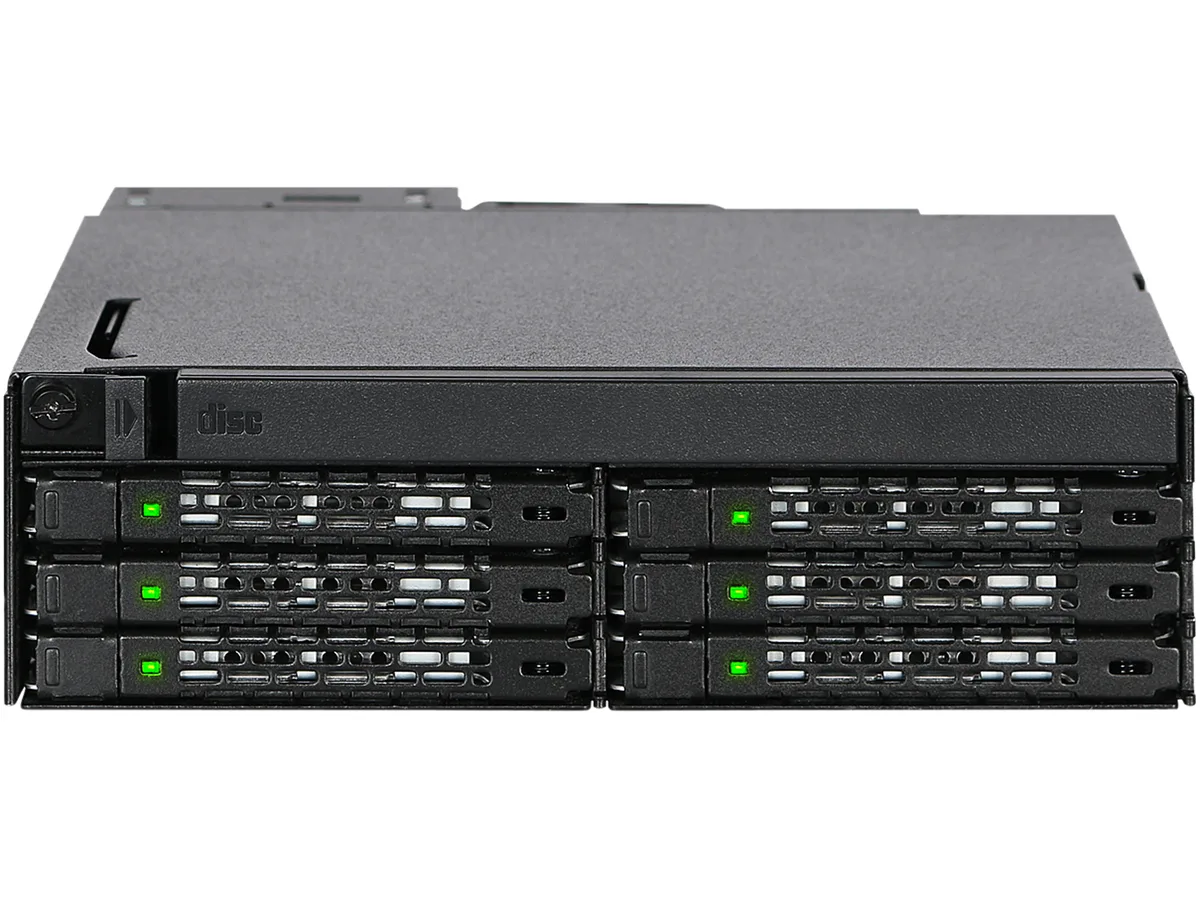 ICY DOCK ICY DOCK MB606SPO-B 6×2.5" SAS/SATA + Ultra Slim ODD 5.25" Bay — תמונת המוצר