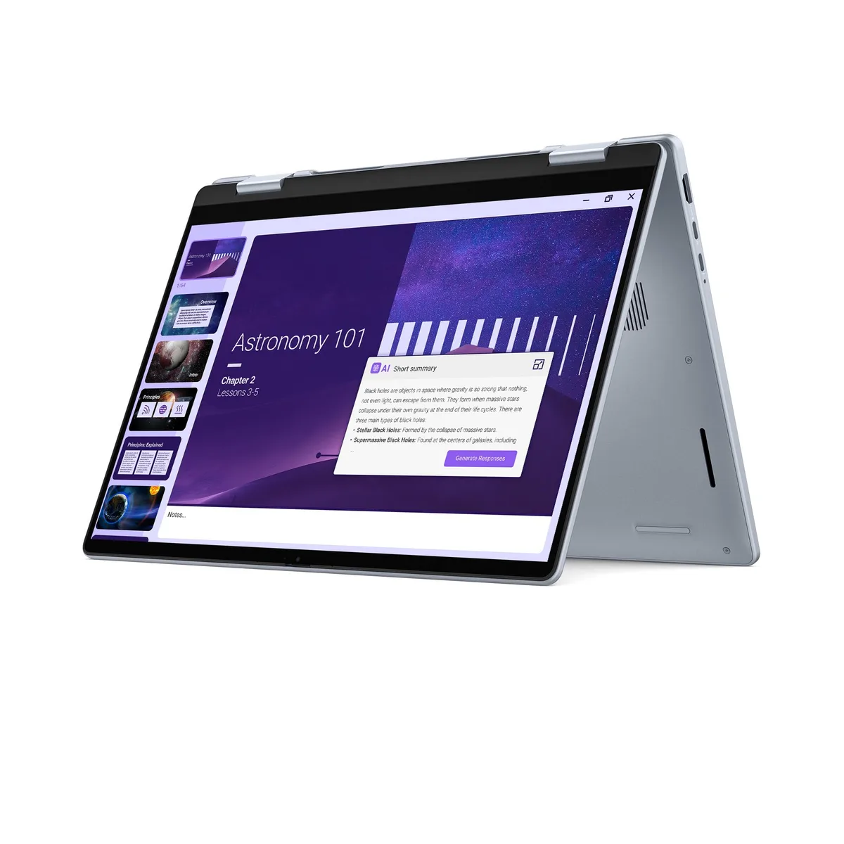 Ice Blue 2-in-1 laptop with 14 inch touchscreen display and fingerprint reader