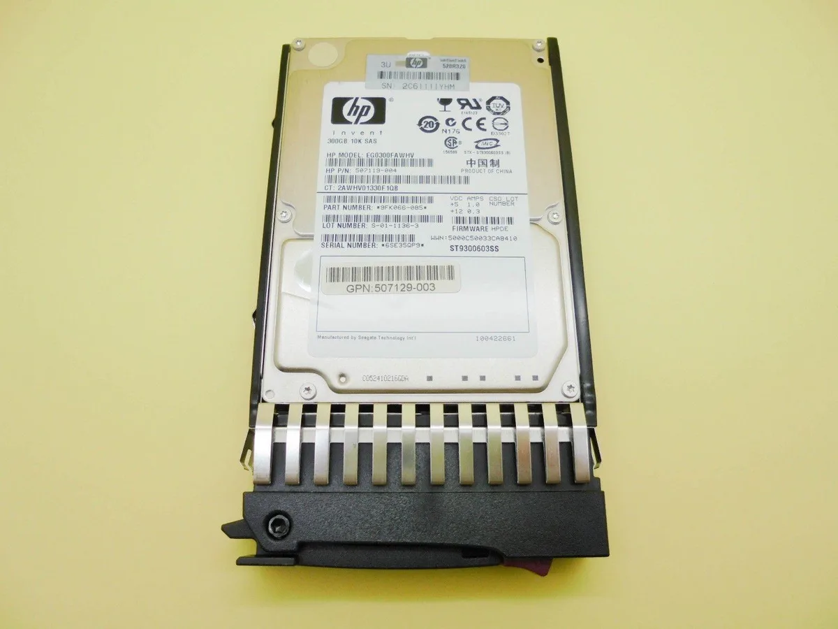 HP HP 507284-001 300GB 10000RPM 2.5" SAS internal hard drive — foto del producto