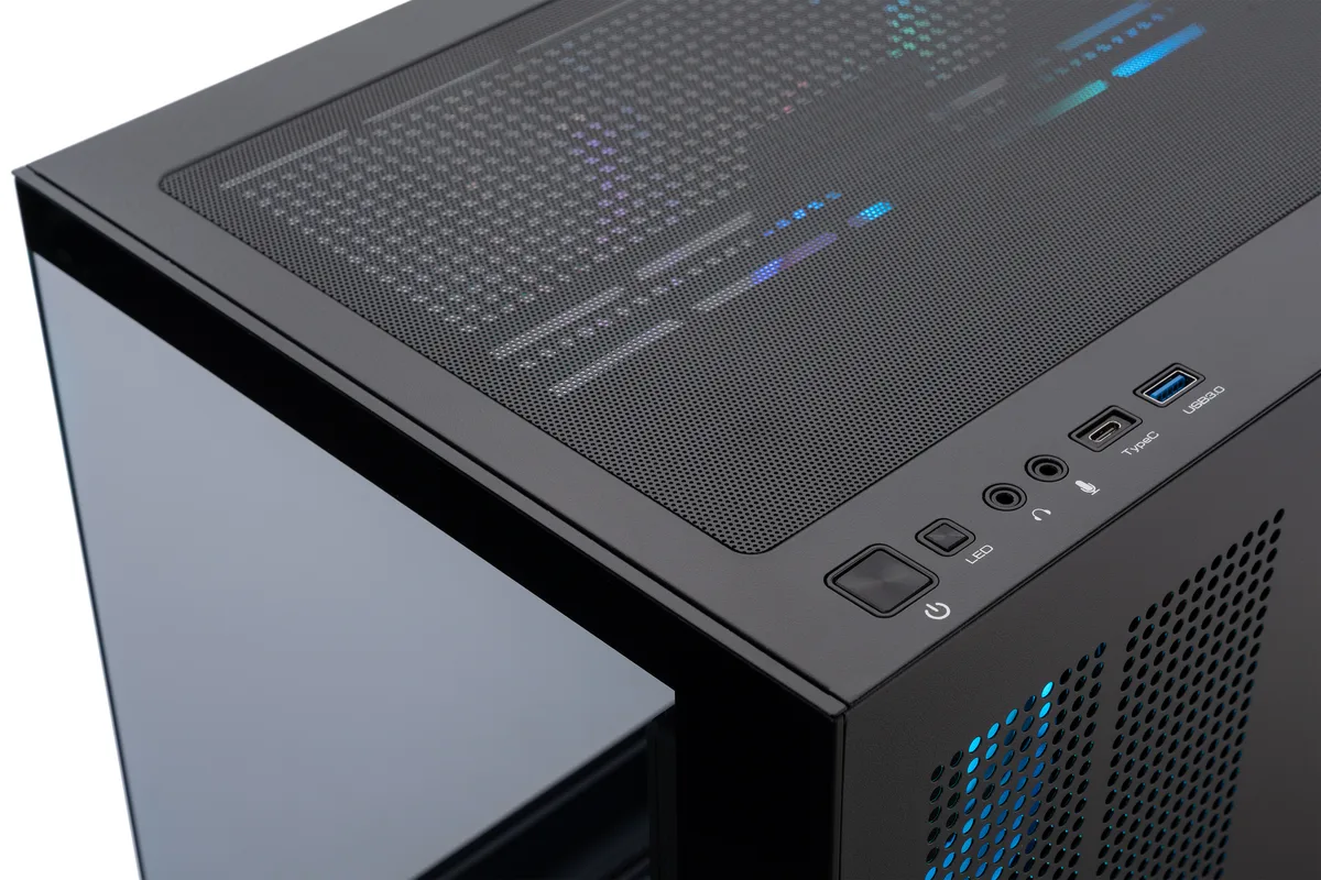 ABS Gaman gaming desktop tower in black finish