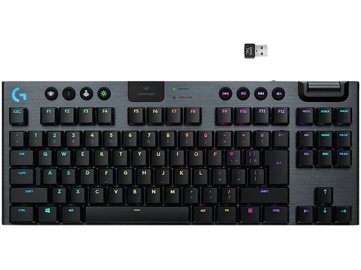 Logitech Logitech G915 TKL 920-009529 Gaming Keyboard GL Clicky Black RGB Wireless Bluetooth — photo du produit