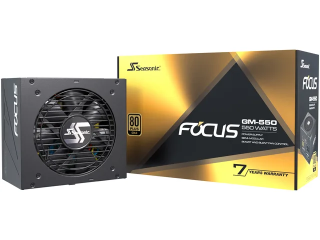 Seasonic Seasonic FOCUS GM-550 550W 80+ Gold Semi-Modular power supply — product photo