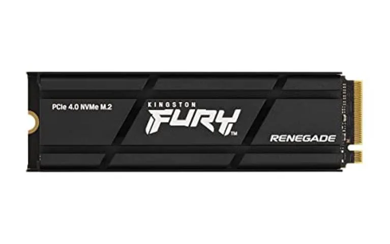 Kingston Fury Renegade 4TB M.2 2280 SSD with black aluminium heatsink