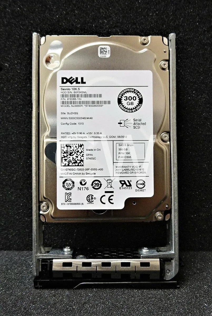 DELL DELL 745GC 300GB 10K 2.5in SAS HDD ST93000605SS With Tray — 제품 사진