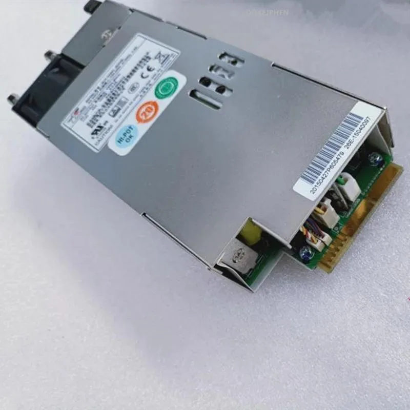 Rectangular black ATX power supply unit with cooling fan visible