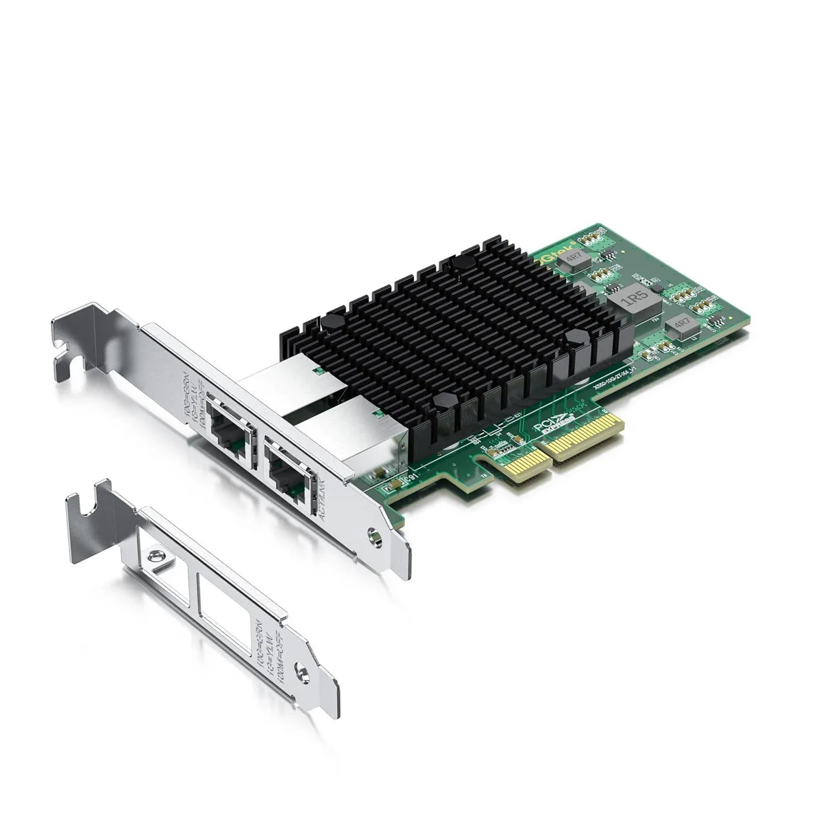  10Gtek X550-T2(Intel-1pc) 10Gb PCIe x4 dual RJ45 network card — 商品写真