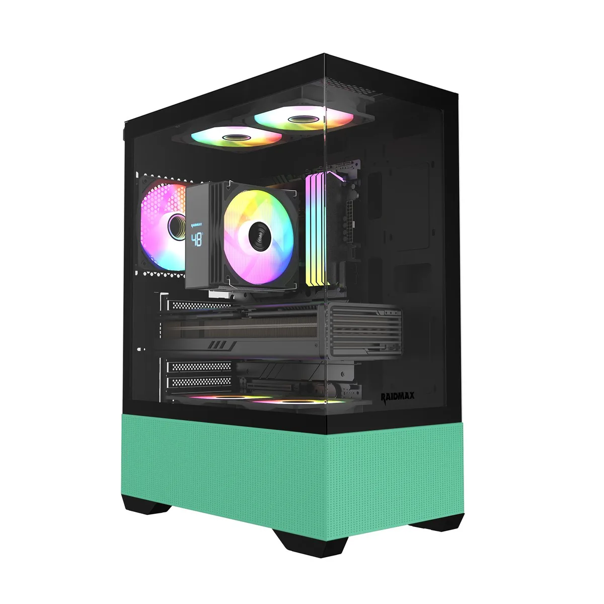 Raidmax Raidmax i802 VIBE Green ATX Mid Tower PC Case — product photo