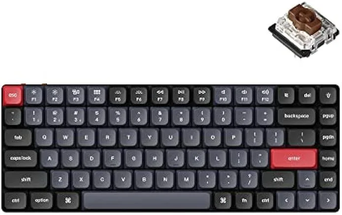 Ksin Ksin 75% Wireless Mechanical Gaming Keyboard Gateron Brown Hot-swappable QMK VIA Bluetooth 5.1 — fotografia produktu