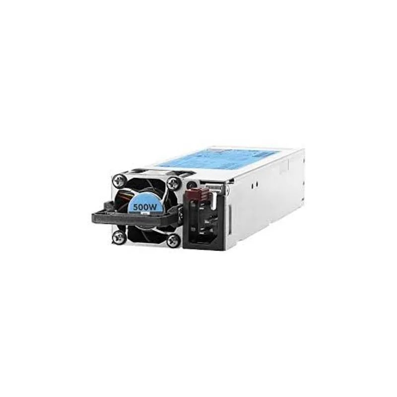 HPE Platinum 1400W Flex Slot power supply unit, silver metal enclosure with handle and grille