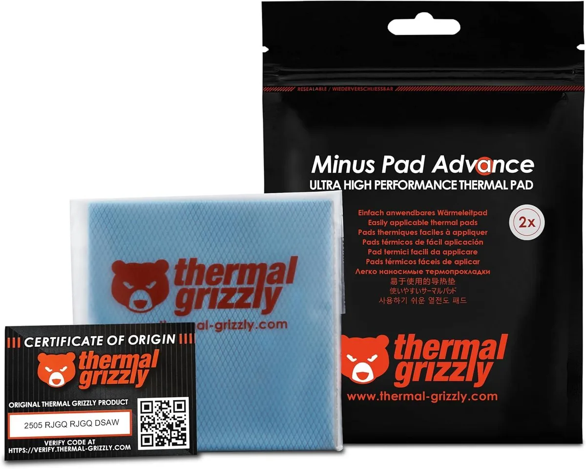 Thermal Grizzly Thermal Grizzly Minus Pad Advance 100x100x2.0mm 2-Pack — 商品照片