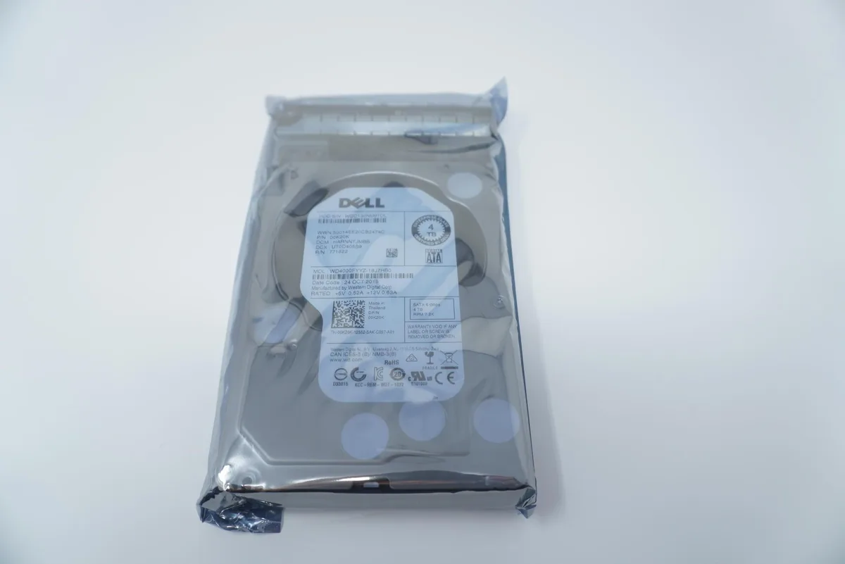 DELL DELL WD4000FYYZ 4TB SATA 3.5" 7.2k 6Gbps Hot Plug internal hard drive — 商品写真