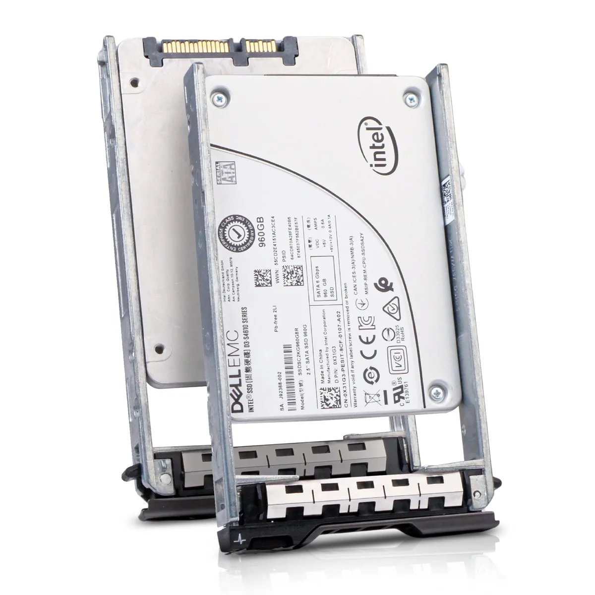 DELL DELL G13 0X31G3 960GB 3 DWPD SATA 2.5in enterprise SSD — product photo