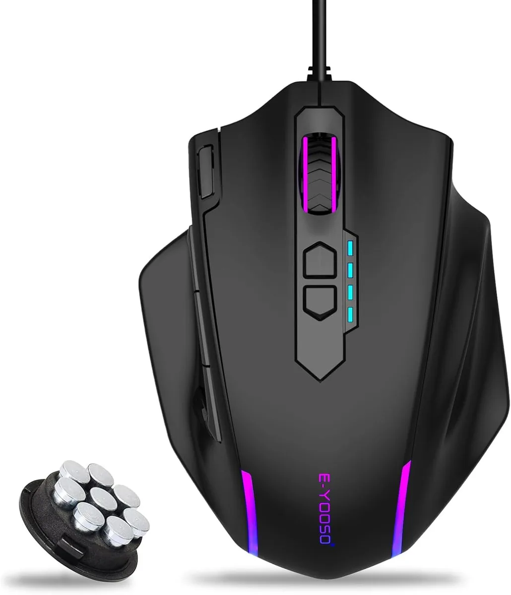 AUTYUE AUTYUE X-41 Gaming Mouse 12400 DPI 11 Buttons Wired Black — tuotekuva