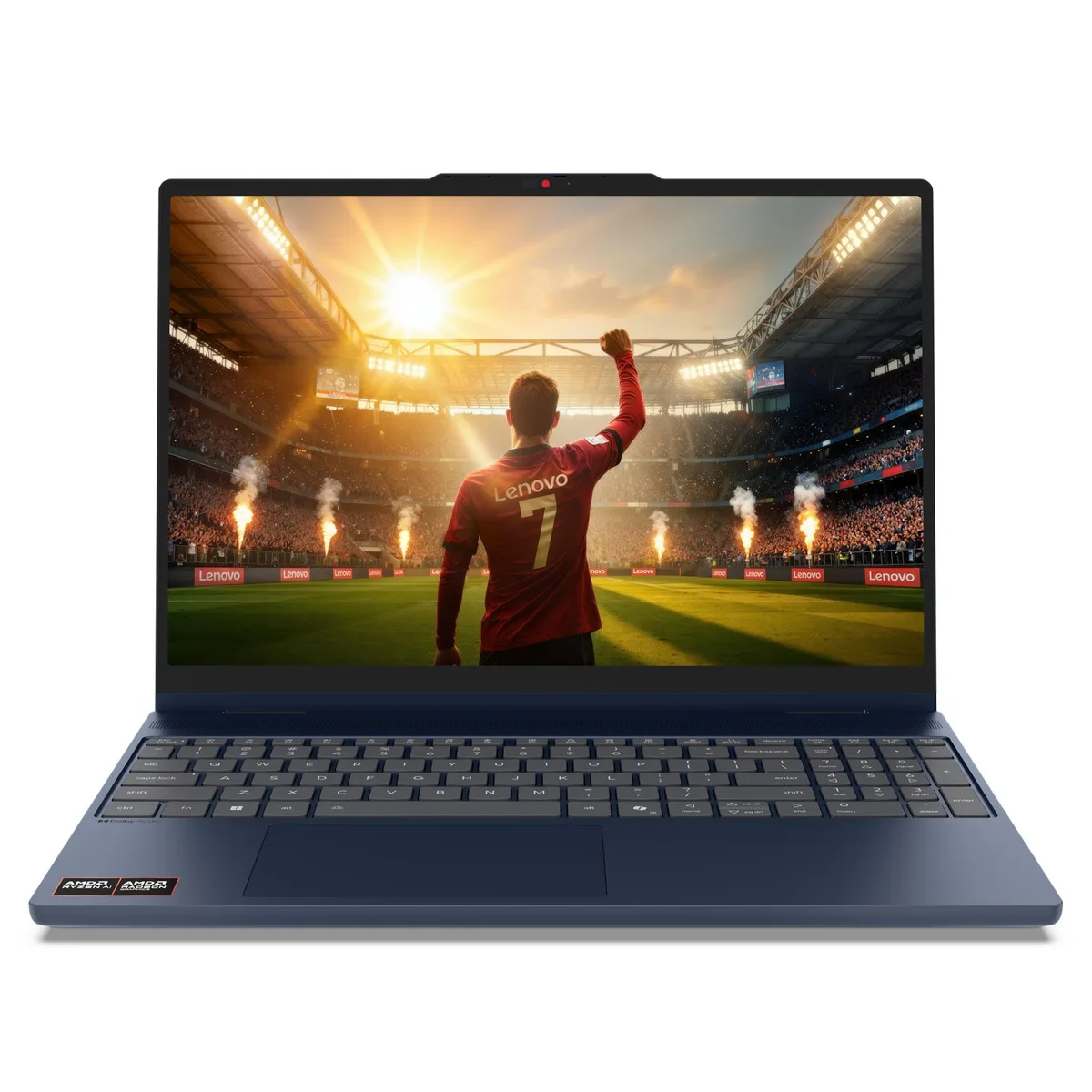 Silver 15.3 inch 2-in-1 laptop with glass touchscreen and backlit keyboard