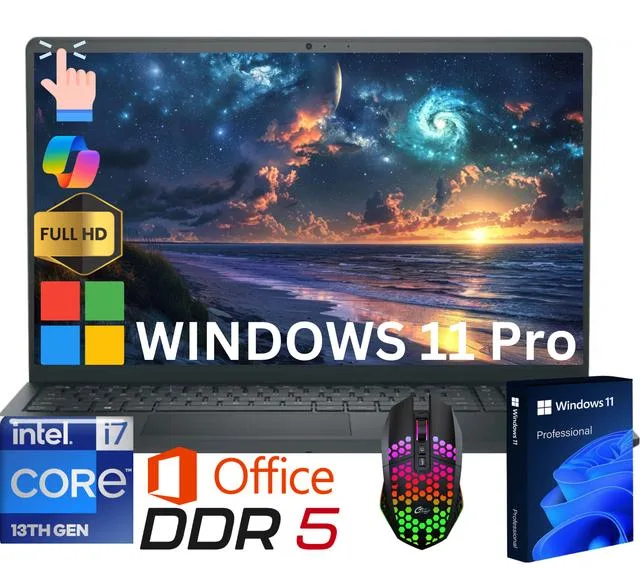 DELL DELL Inspiron Touch laptop i7-1355U 24GB DDR5 1TB NVME 15.6" Touchscreen — product photo