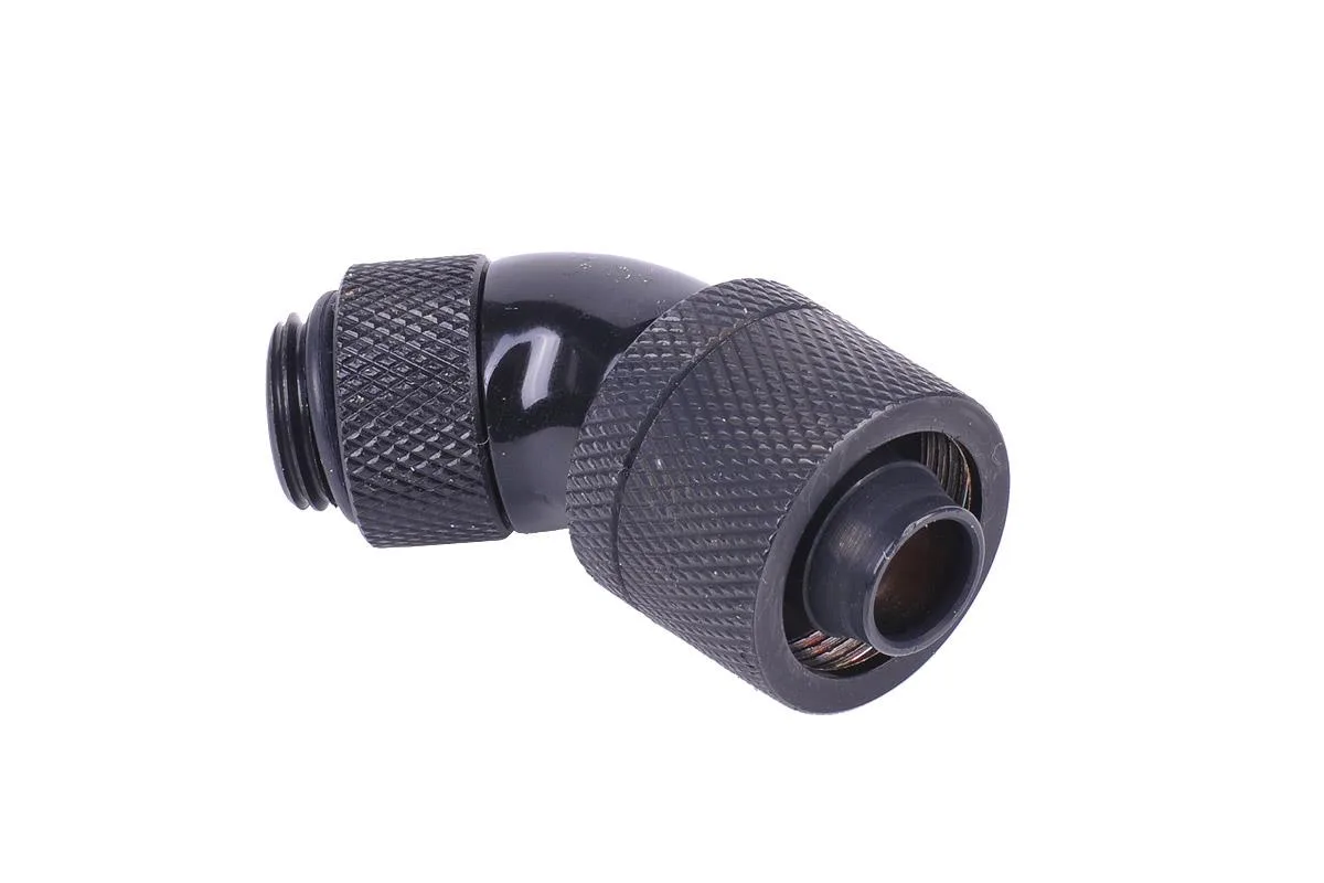 Alphacool Alphacool 16/10mm 45° Revolvable Compression Fitting G1/4 Black 17084 — product photo