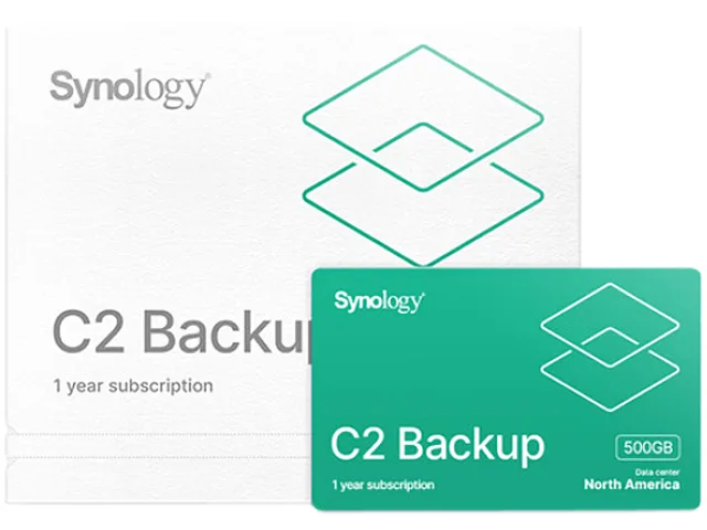 Synology C2 cloud backup license card 500GB 1 year