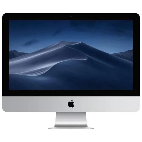 Silver aluminium all-in-one desktop with 21.5 inch Retina 4K display