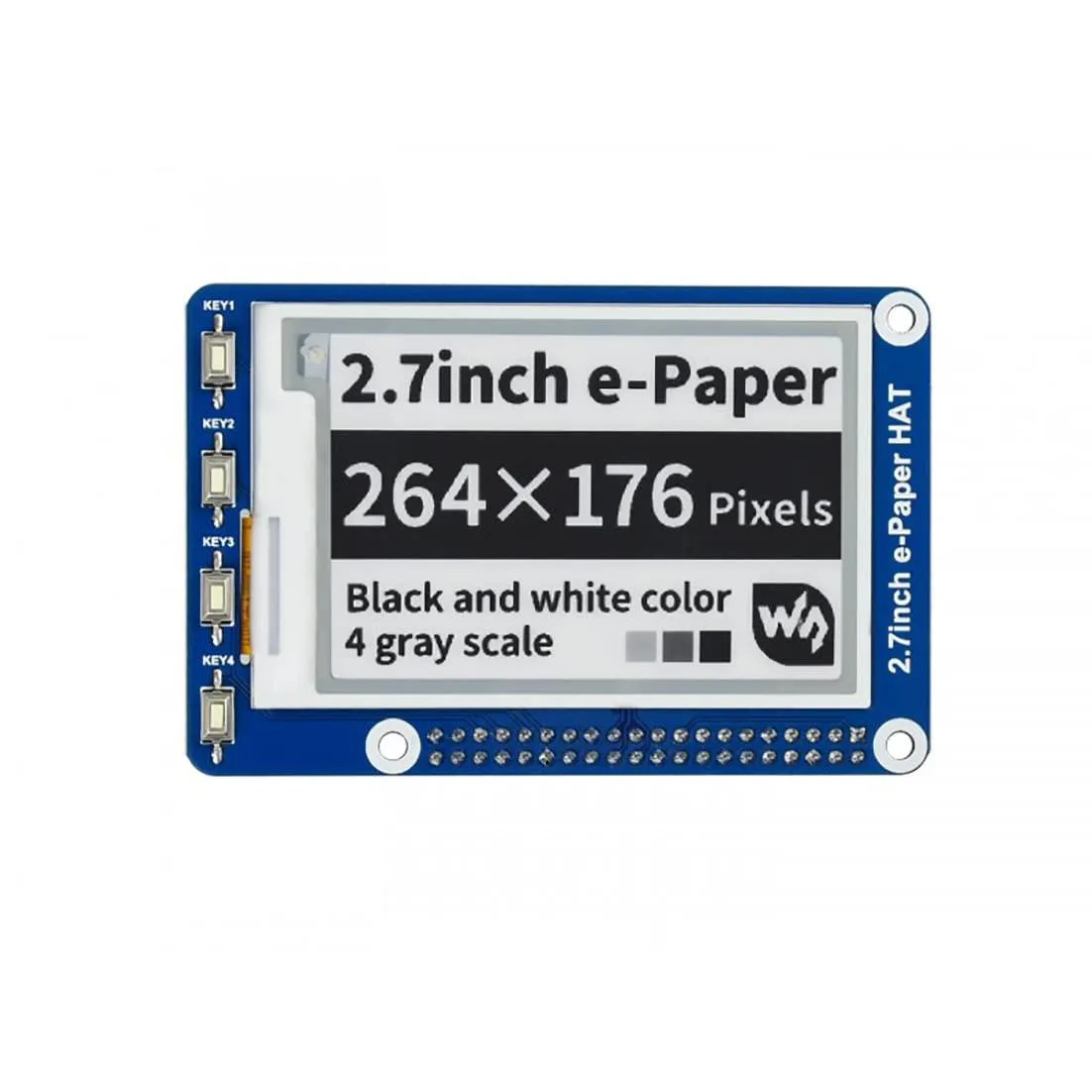 LORDWORLD LORDWORLD 2.7inch E-Ink Display HAT 264x176 development board — produktfoto